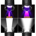 Flashlight tattico bianco da 2 in 1 UV